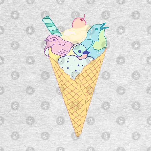 ice cream birds by FandomizedRose